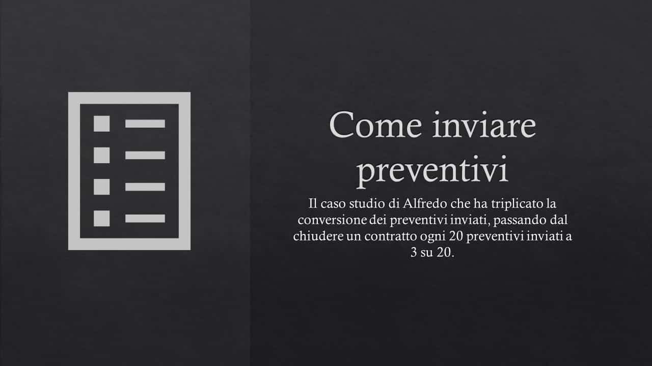 Come inviare preventivi