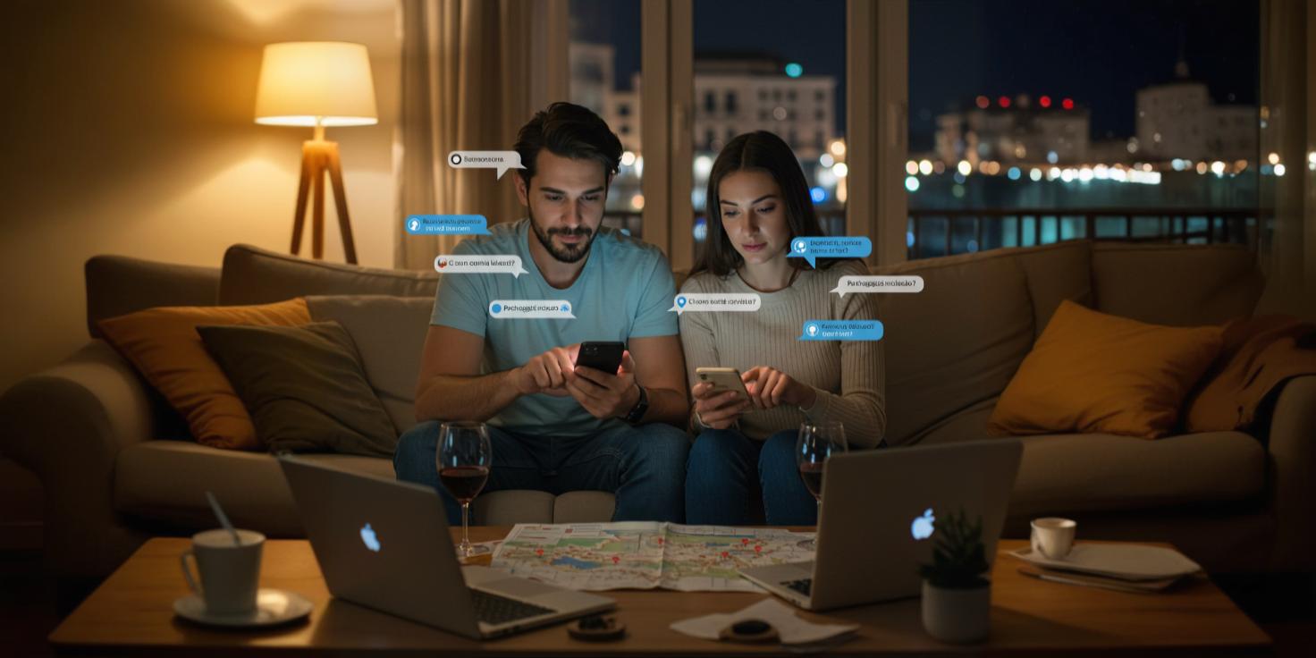 Cliente che invia messaggi a più hotel contemporaneamente